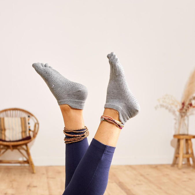Socquette antidérapantes à 5 doigts pour le yoga, pilates, la maison