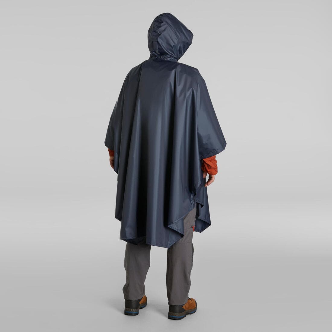 Poncho pluie de randonnée - forclaz mt 100 bleu 30l