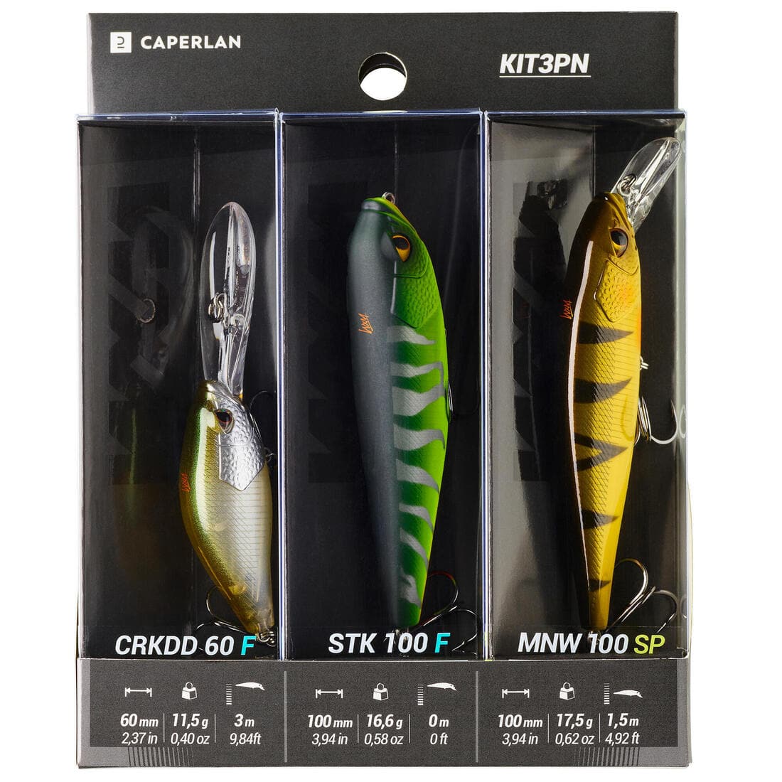 POISSONS NAGEURS STICKBAIT MINNOW / JERKBAIT CRANKBAIT PÊCHE AUX LEURRES KIT3PN