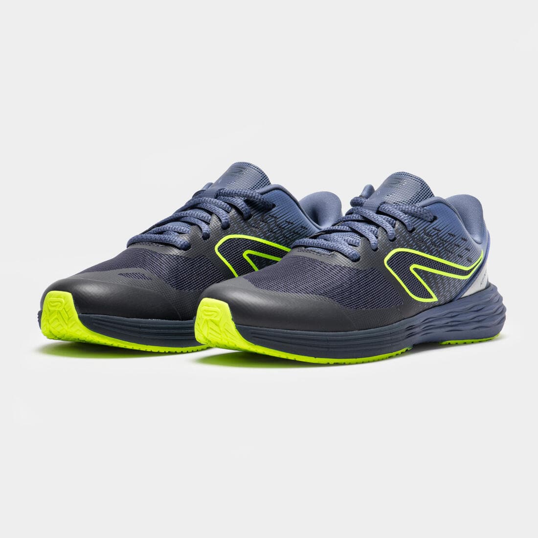 Chaussures de running Enfant -  Kiprun fast noires jaunes