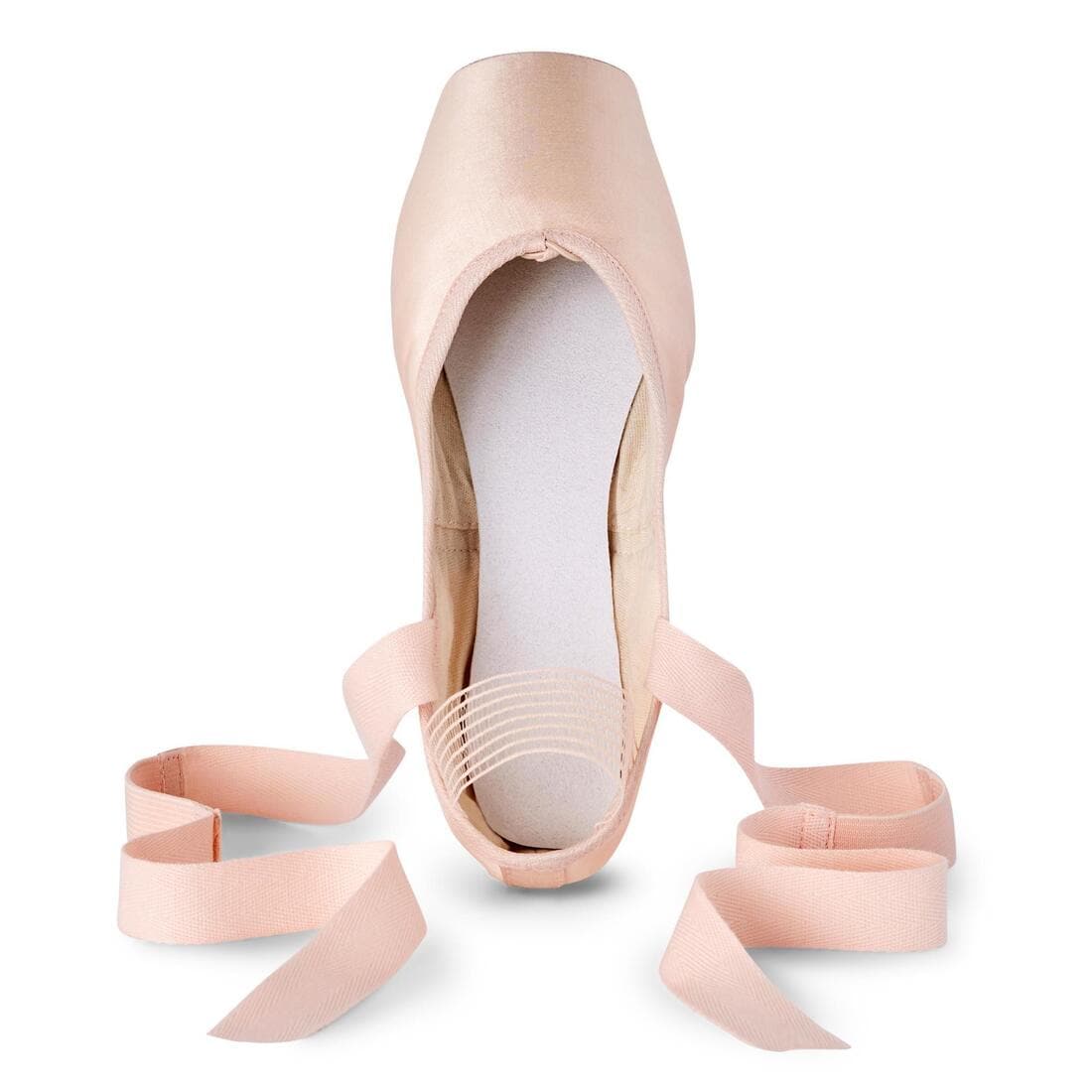 Pointes de danse avec semelles souples débutante, beige