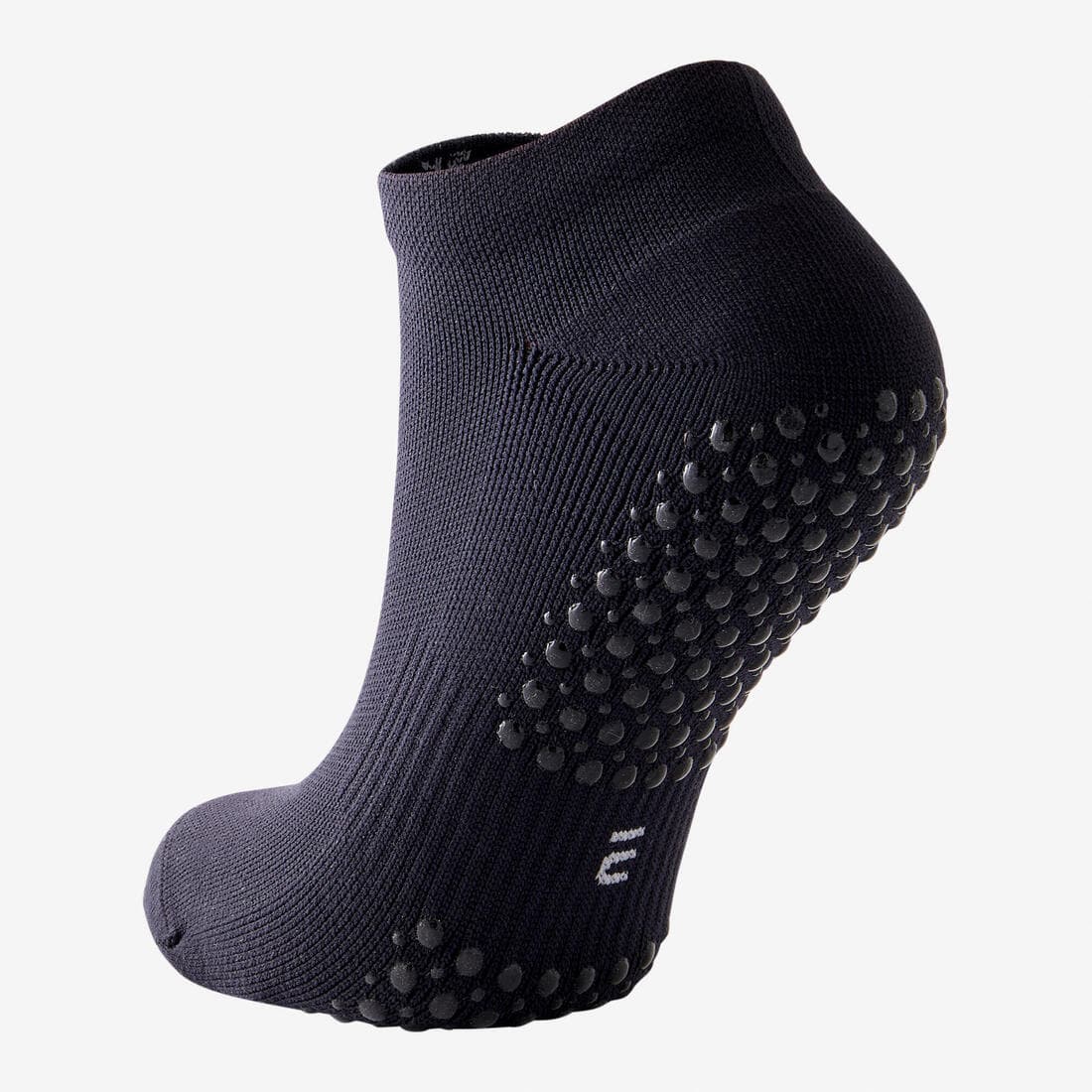 Chaussettes antidérapantes fitness basse synthétique - 100 noir