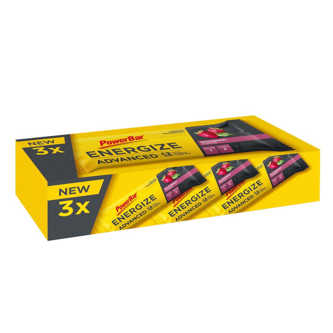 Barre Energétique  Energize C2max Powerbar  Framboise 3x55G