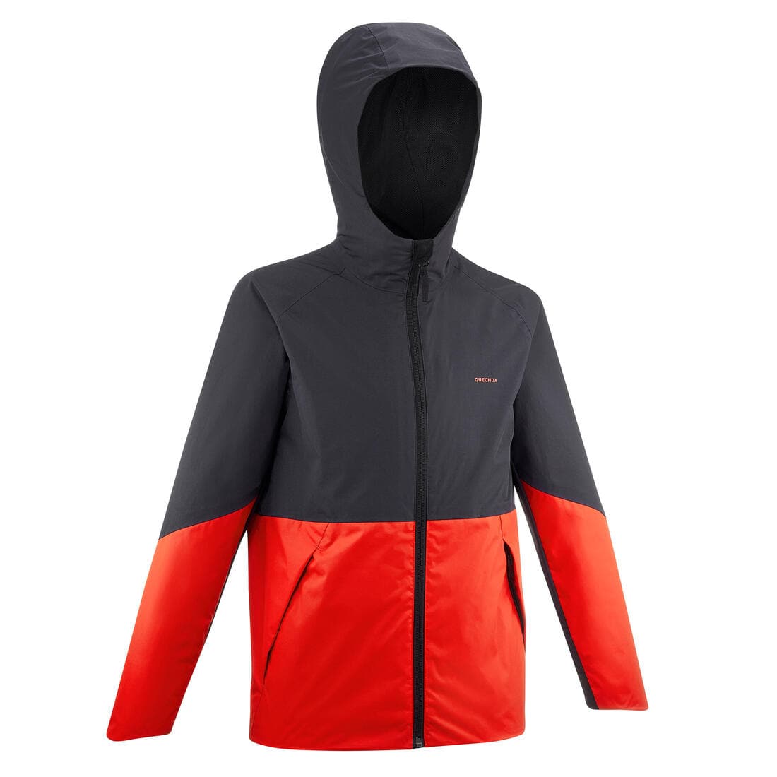 Veste imperméable de randonnée - MH500 grise et - enfant 7-15 ans