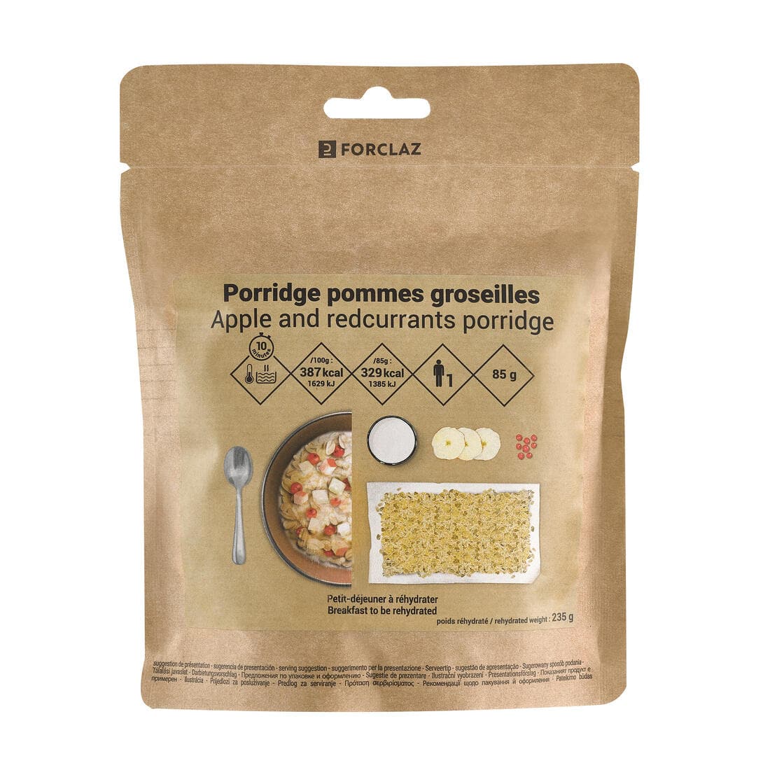 Petit déjeuner - Porridge Pommes Groseilles  - 85 g