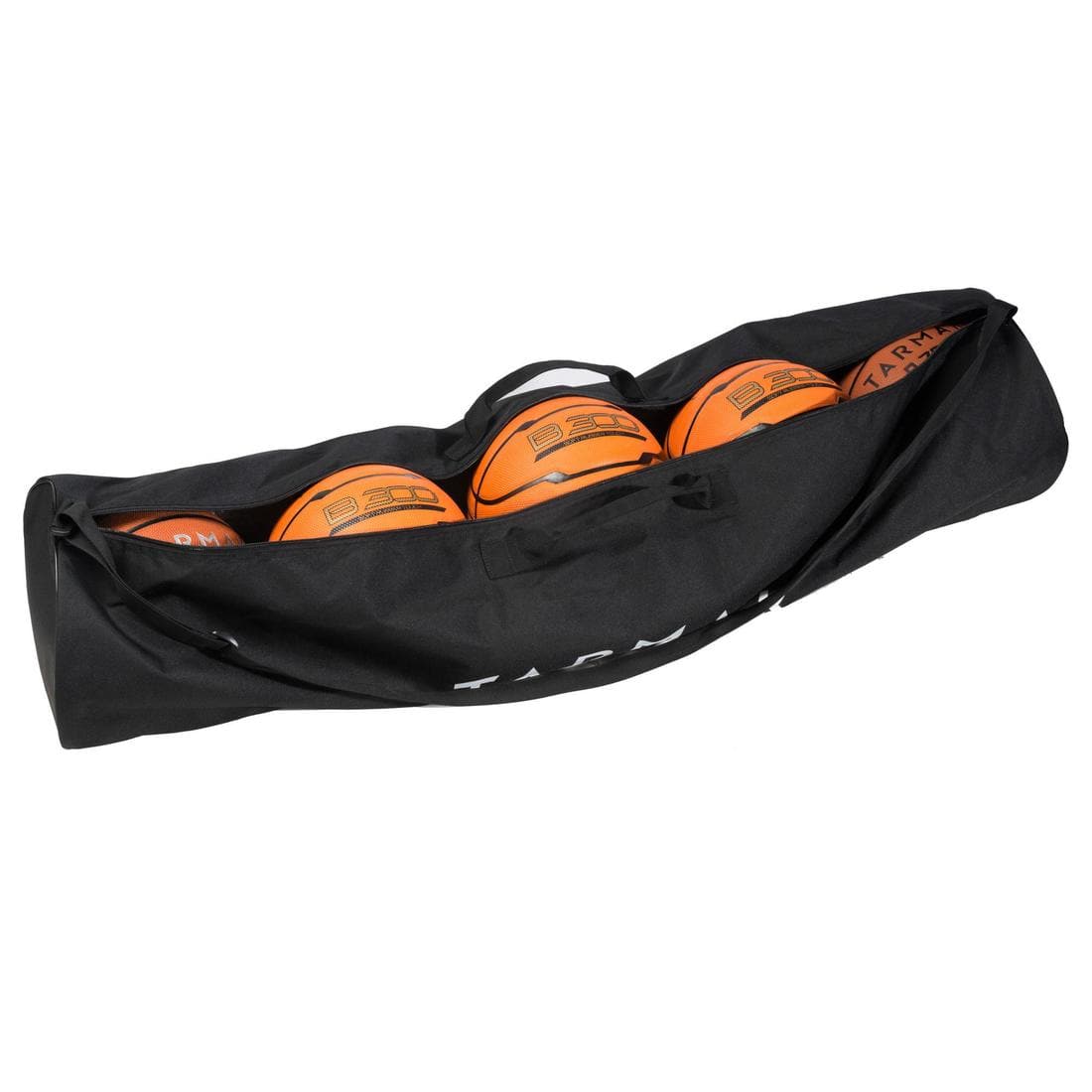 Sac de basket résistant pour transporter jusqu'à 5 ballons de tailles 5 à 7.