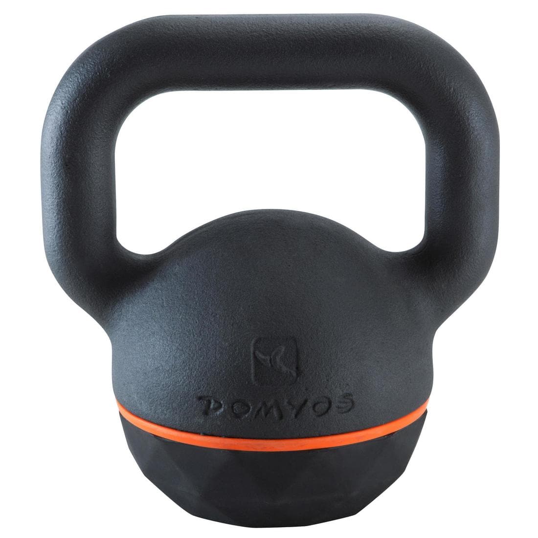 Kettlebell de musculation en fonte et base caoutchouc - 16 kg