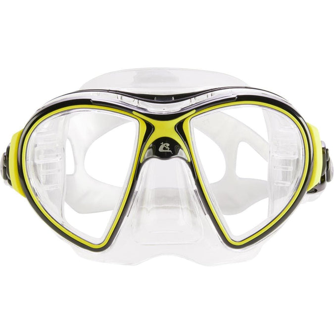 Masque Cressi Air Crystal Adulte jaune snorkeling et plongée