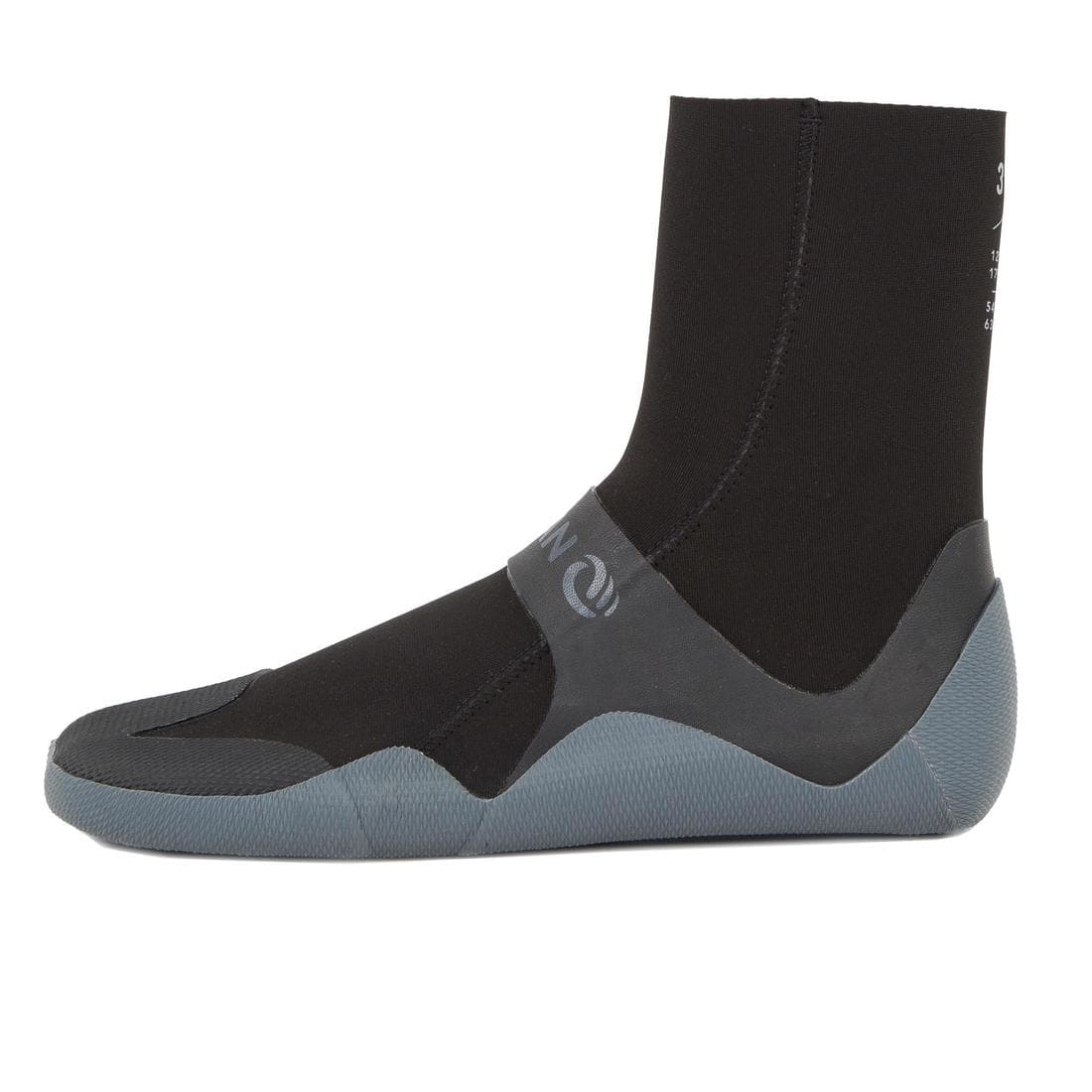 Chaussons Surf 500 Bottillons Néoprène 3 mm noir