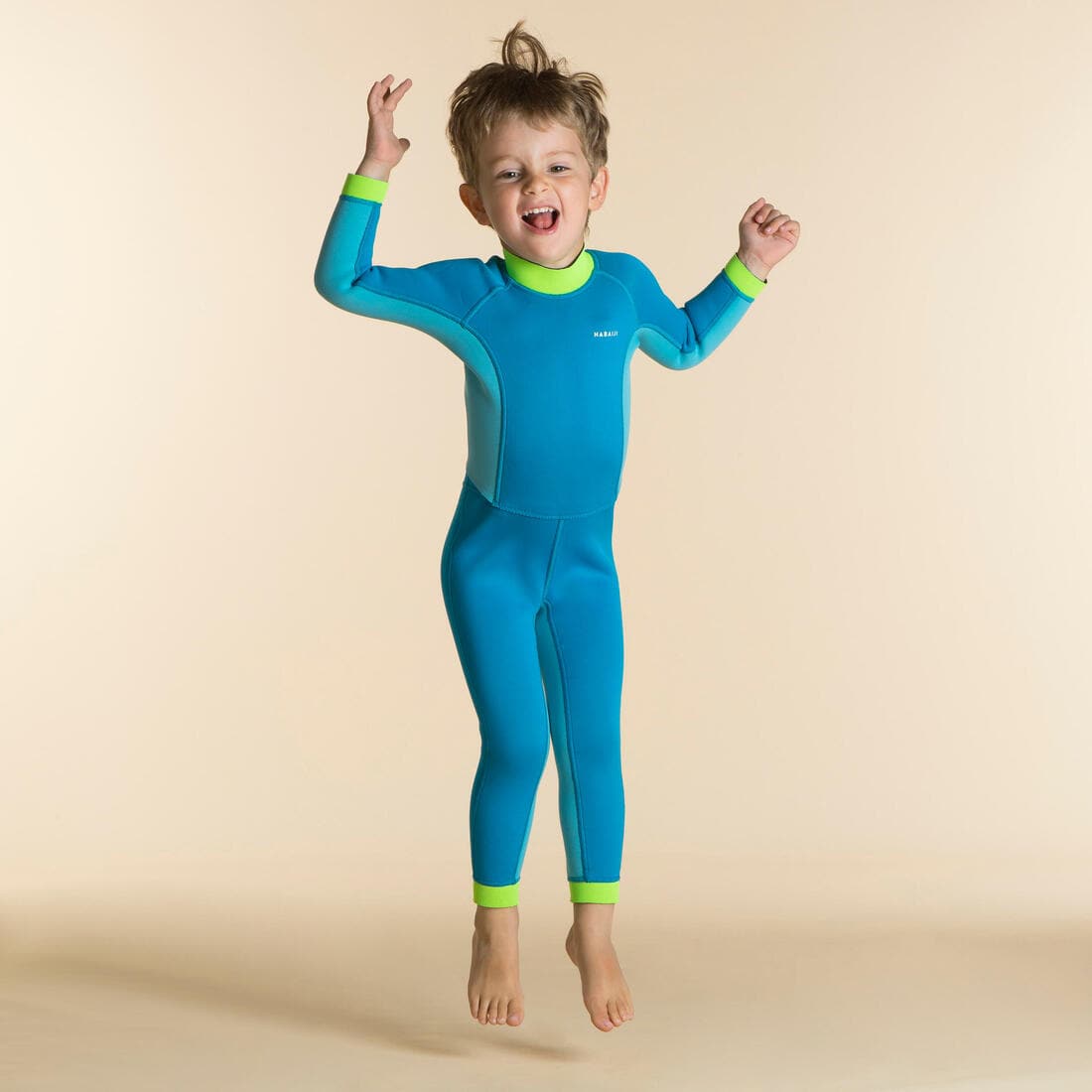 Combinaison Néoprène Natation  Jeune Enfant - TI WARM - Bleue