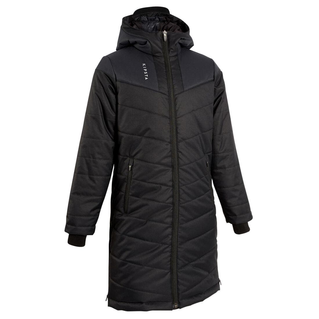 PARKA LONGUE  DE FOOTBALL ENFANT TRX NOIRE