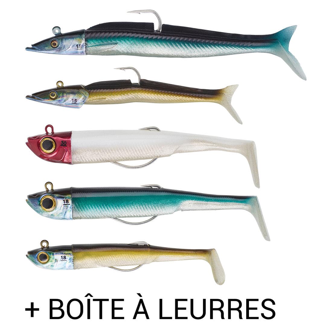 KIT / BOX BOITE DE LEURRE SOUPLE BSF M SW pêche en mer