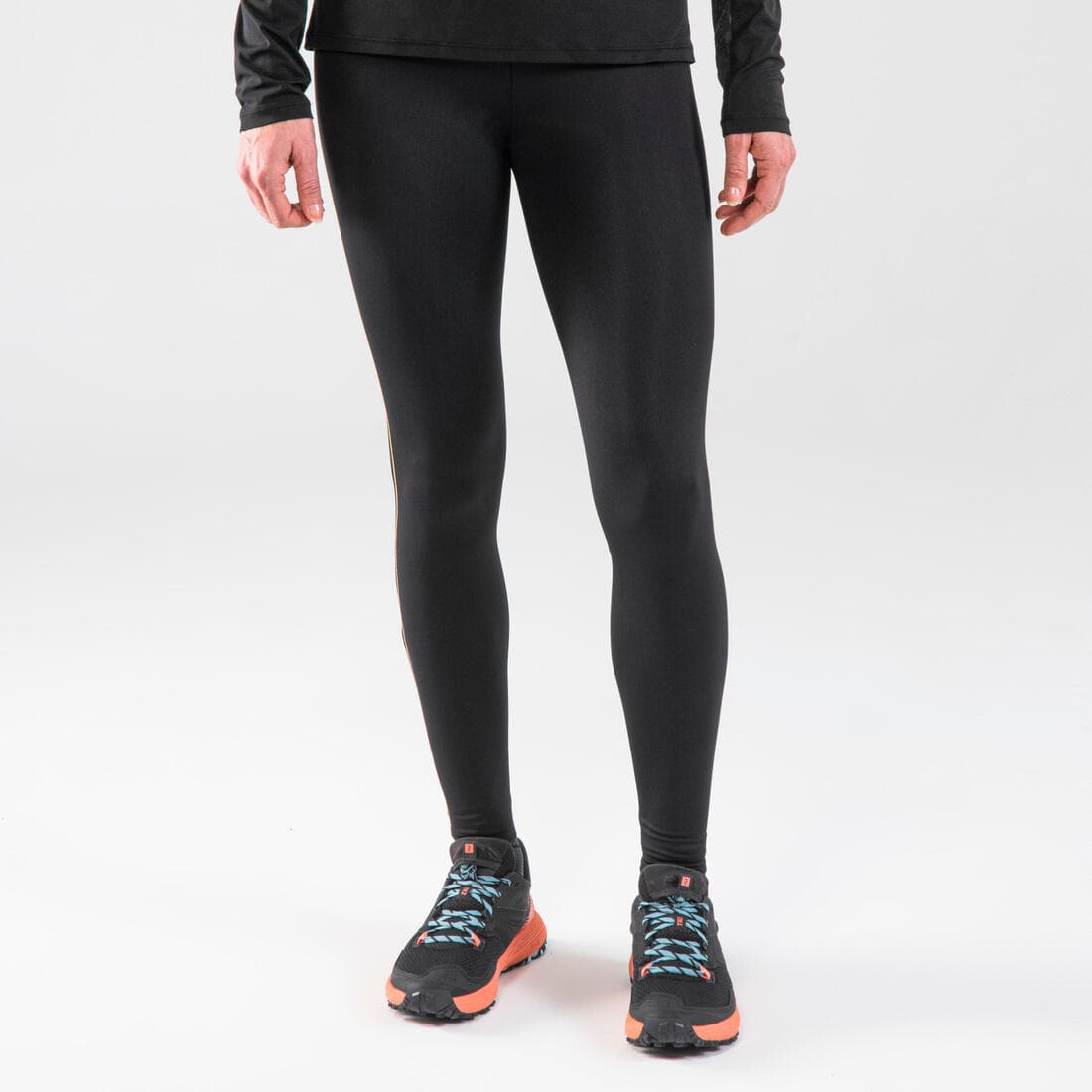 Legging de trail running avec portage Femme - KIPRUN Run 900 Carrying Noir