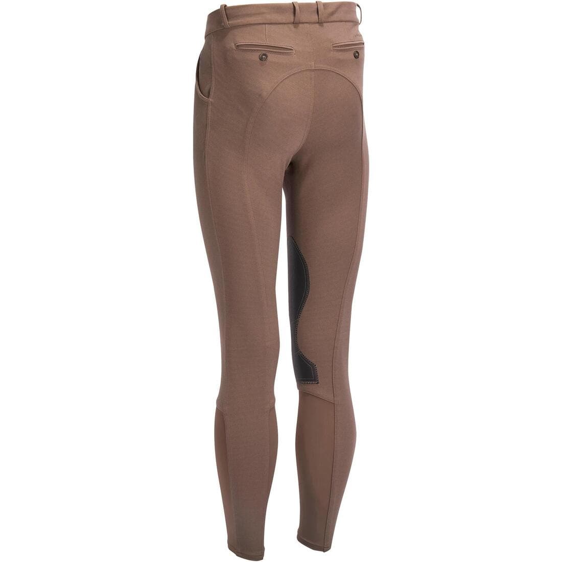 Pantalon équitation homme 140 basanes agrippantes marine