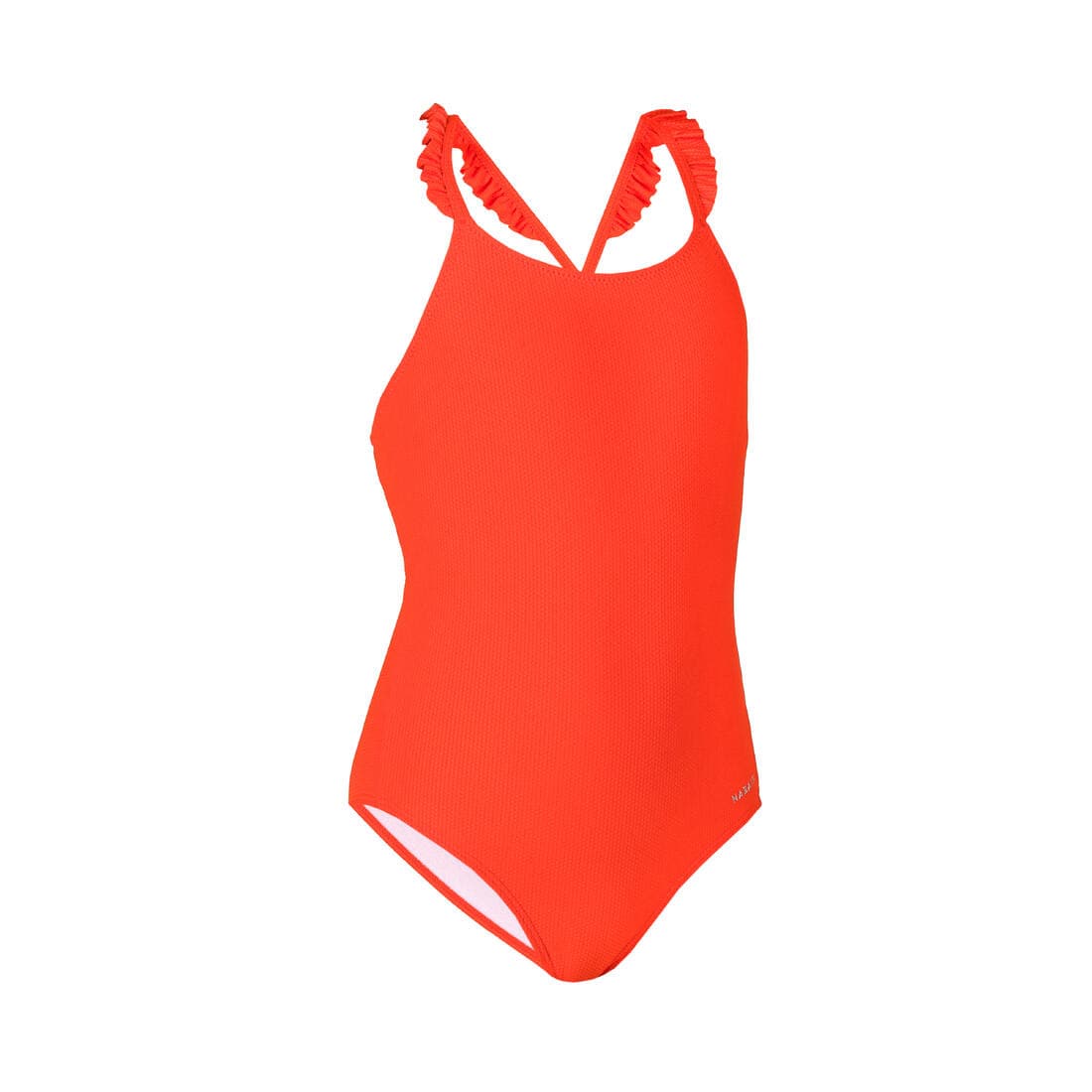 Maillot de bain de natation 1 pièce fille lila cobe rouge