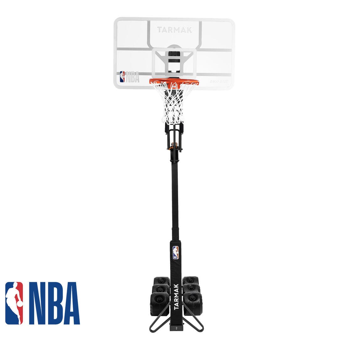 Panier de basket pliable sur roue réglable de 2,10m à 3,05m - B900 BOX NBA