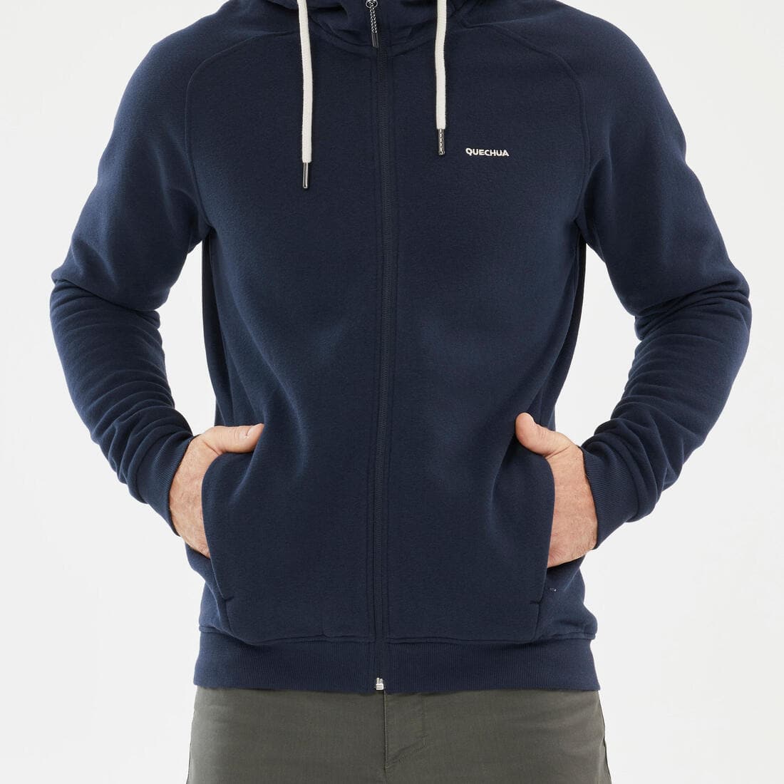 Sweat zippé à capuche de randonnée - NH150 - Homme