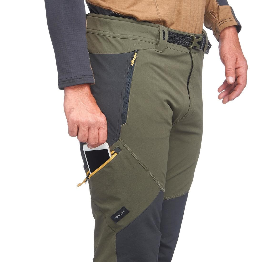 Pantalon déperlant et coupe vent de trek montagne - MT900 homme