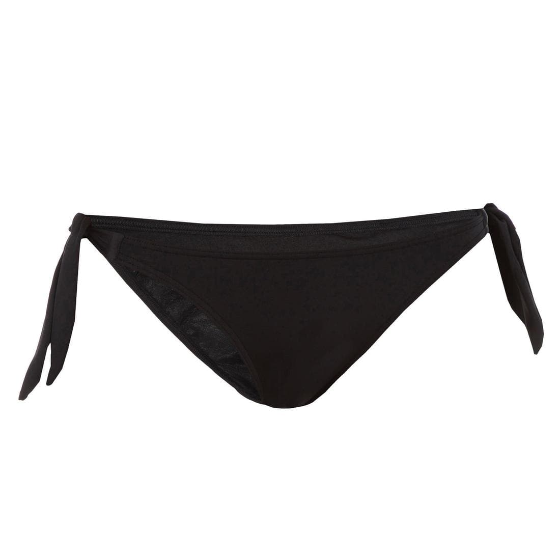 Bas de maillot de bain de surf femme échancrée et nouée côtés SABI NOIRE