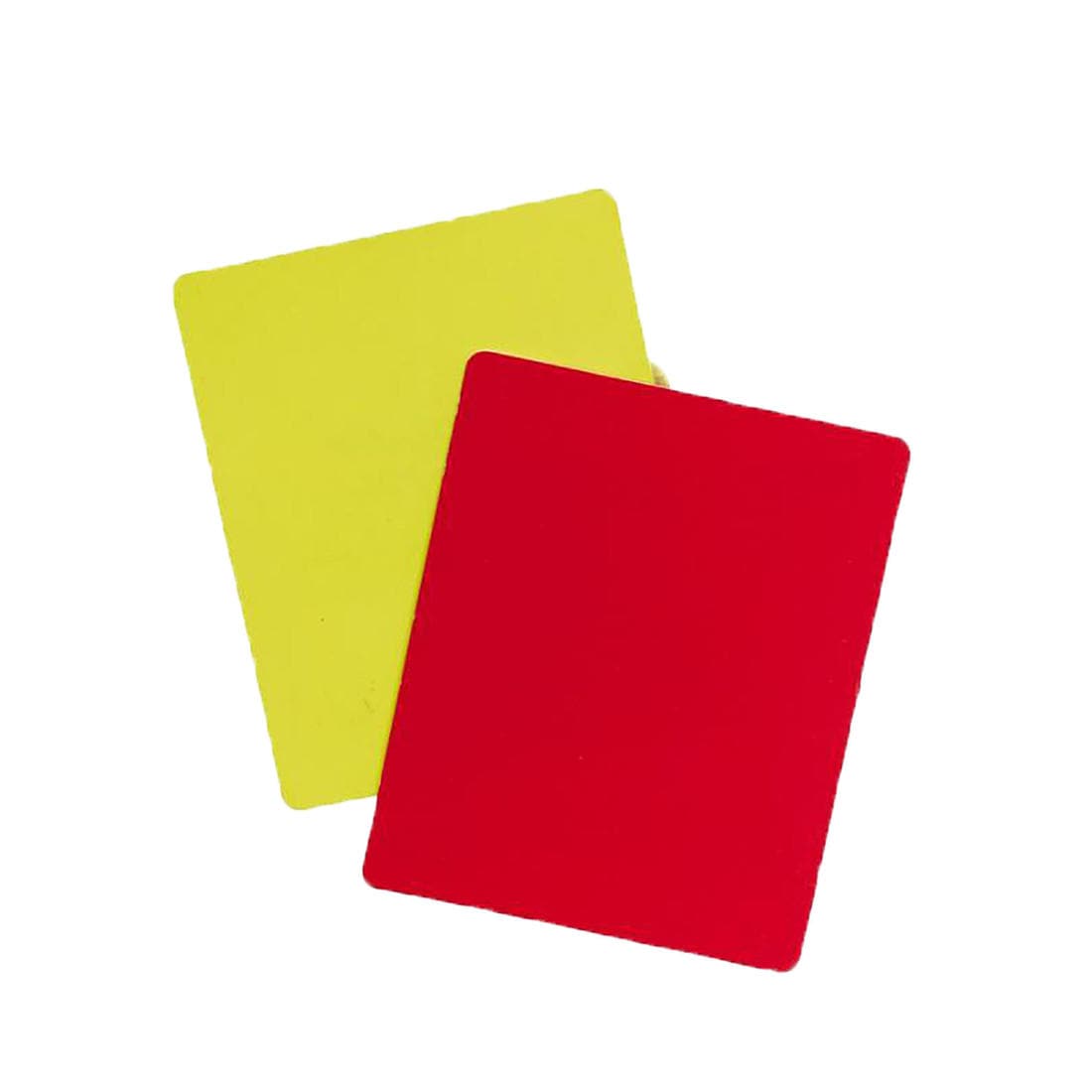 Jeu de cartons arbitre jaune rouge