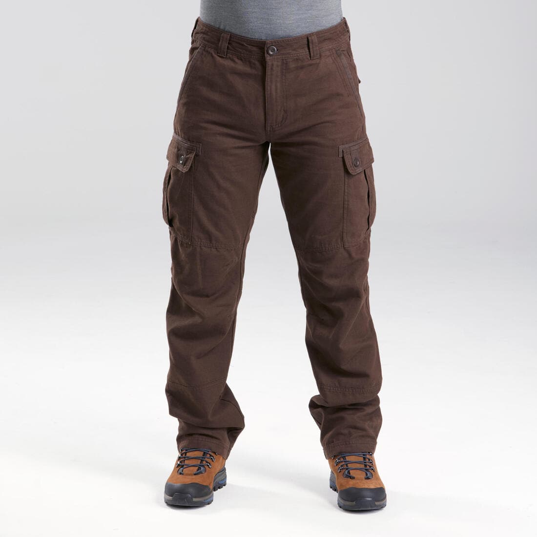 Pantalon cargo de trek voyage - TRAVEL 100 warm Homme