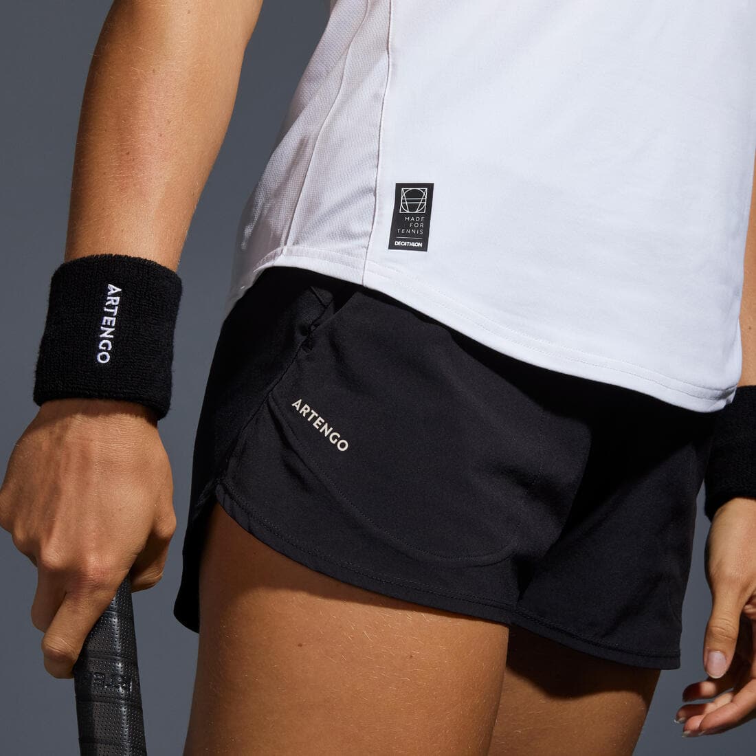 Short tennis dry soft à poche femme - Dry 500