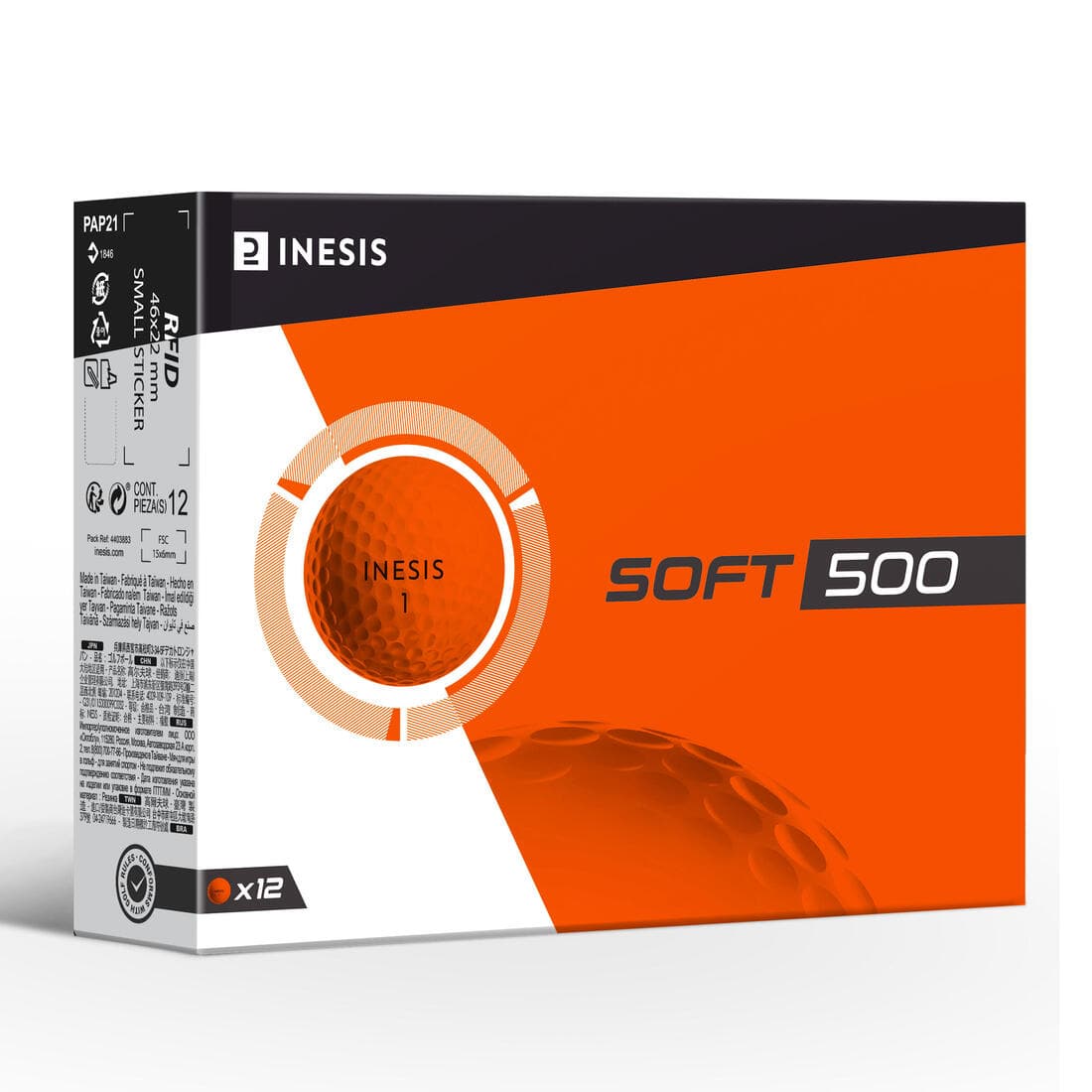 Balles golf x12 - INESIS Soft 500