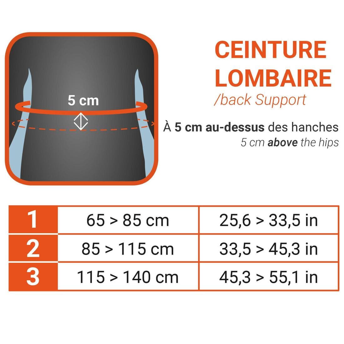 Ceinture lombaire de maintien pour homme/femme SOFT 300 noire