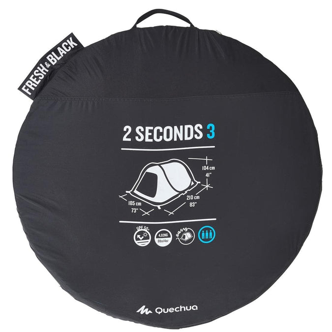 Tente de camping - 2 SECONDS EASY - 2 places - Fresh & Black pour les clubs  et collectivités