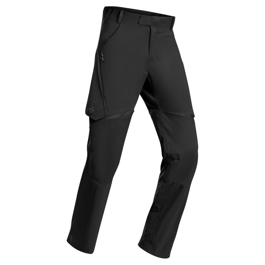 Pantalon de randonnée modulable enfant MH500 ONEZIP noir 7-15 ans