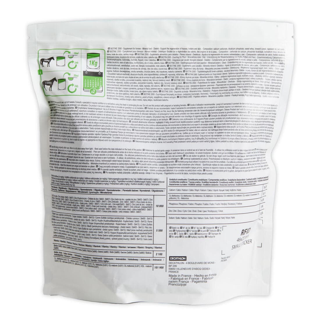 Complément alimentaire Cheval et Poney - Biotine 1 kg