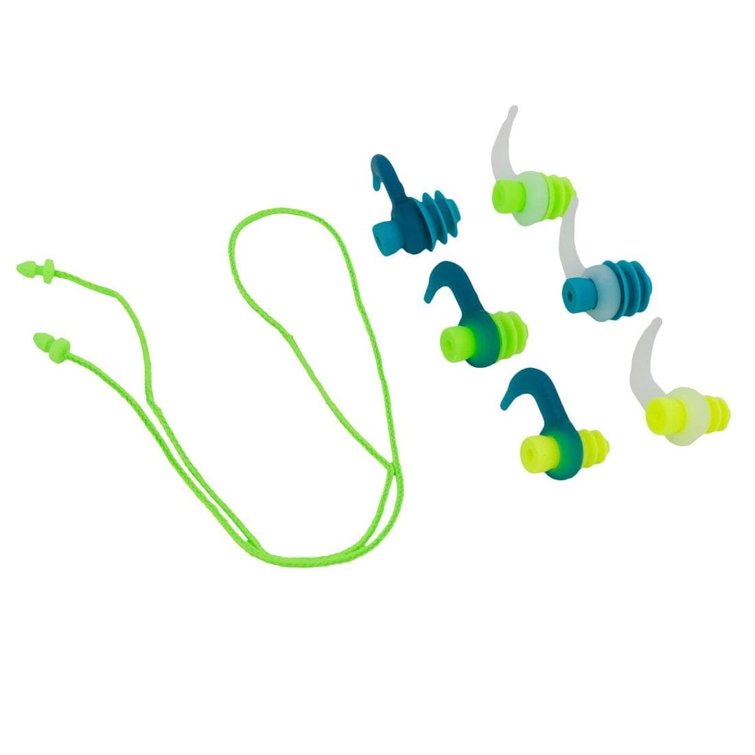 SET DE BOUCHON D'OREILLES DE NATATION - FORME SAPIN SILICONE - 3 TAILLES