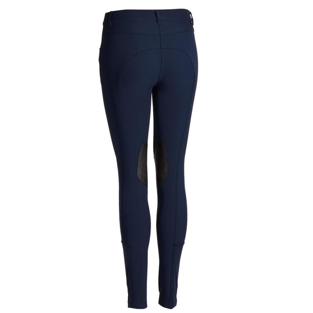 Pantalon équitation basanes agrippantes Femme - 500 marine