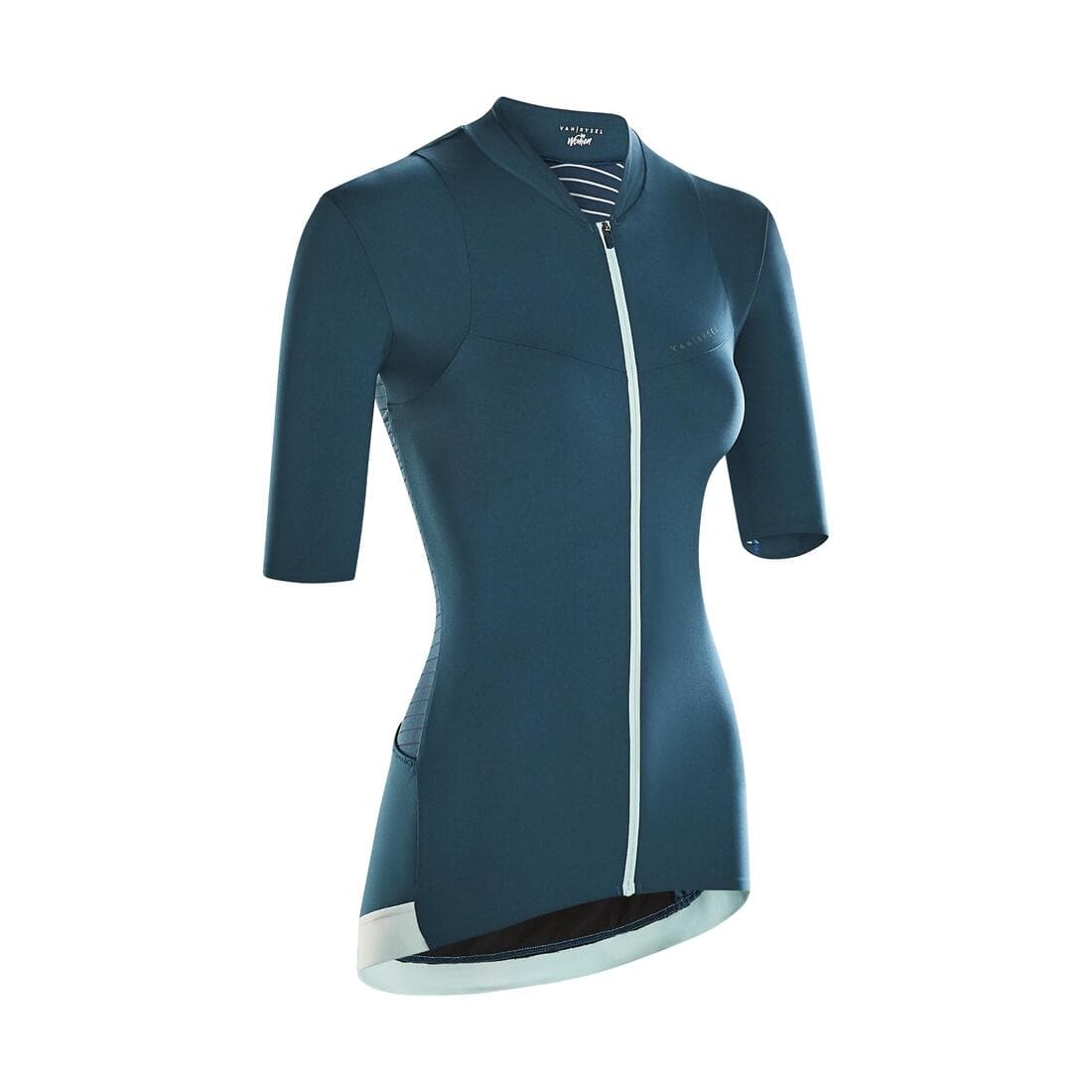 Maillot de vélo de route manches courtes été femme - Endurance emeraude