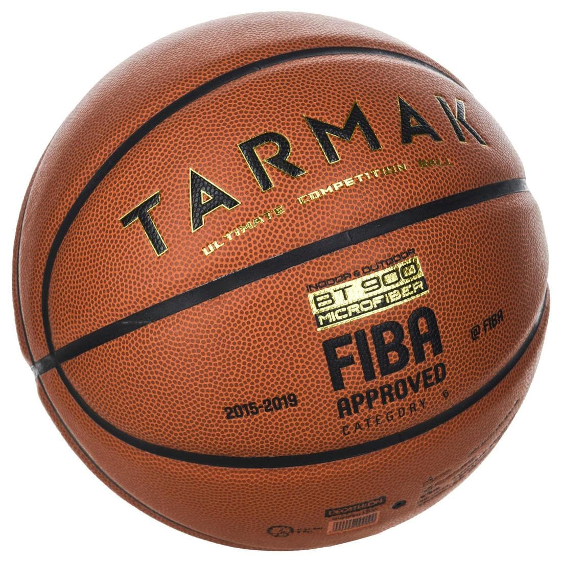 Ballon de basket BT900 de taille 6, homologué FIBA pour fille, garçon et femme