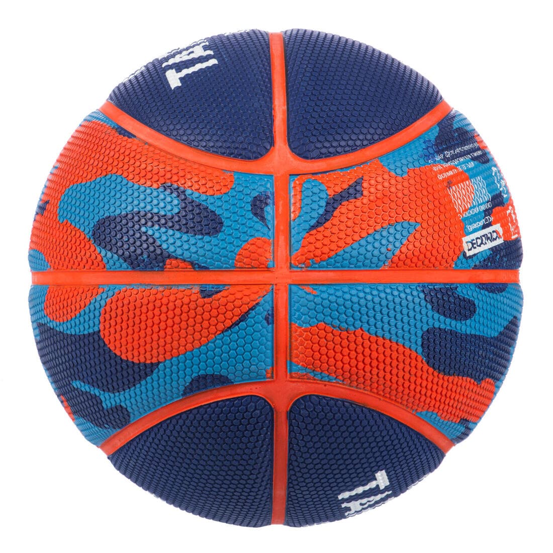 Ballon de basketball taille 3 Enfant - K500 Rubber bleu rouge