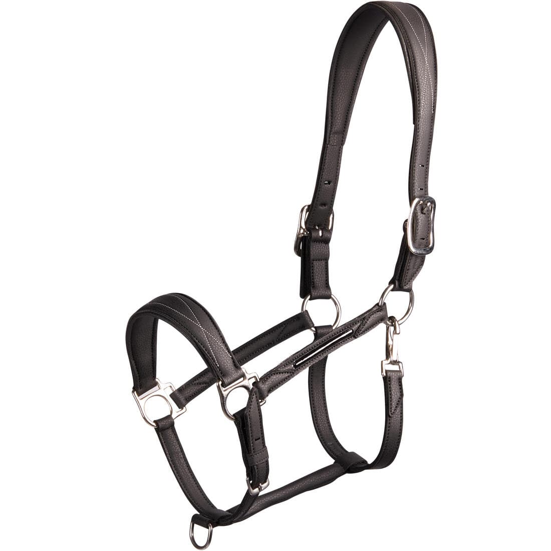 Licol équitation cuir synthétique Cheval et Poney - 500