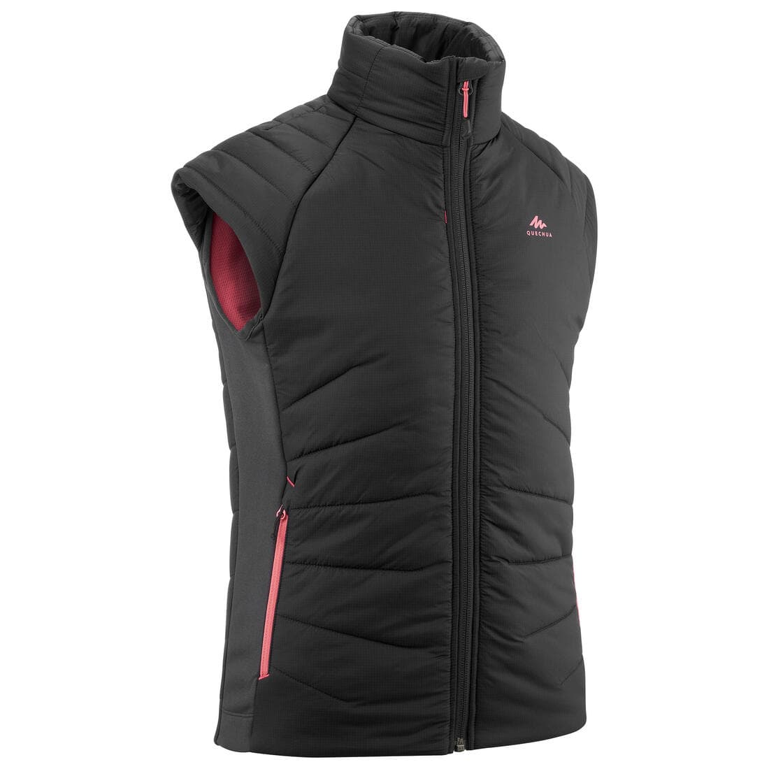 GILET DOUDOUNE DE RANDONNÉE - HYBRIDE GRIS FONCE - ENFANT 7-15 ANS