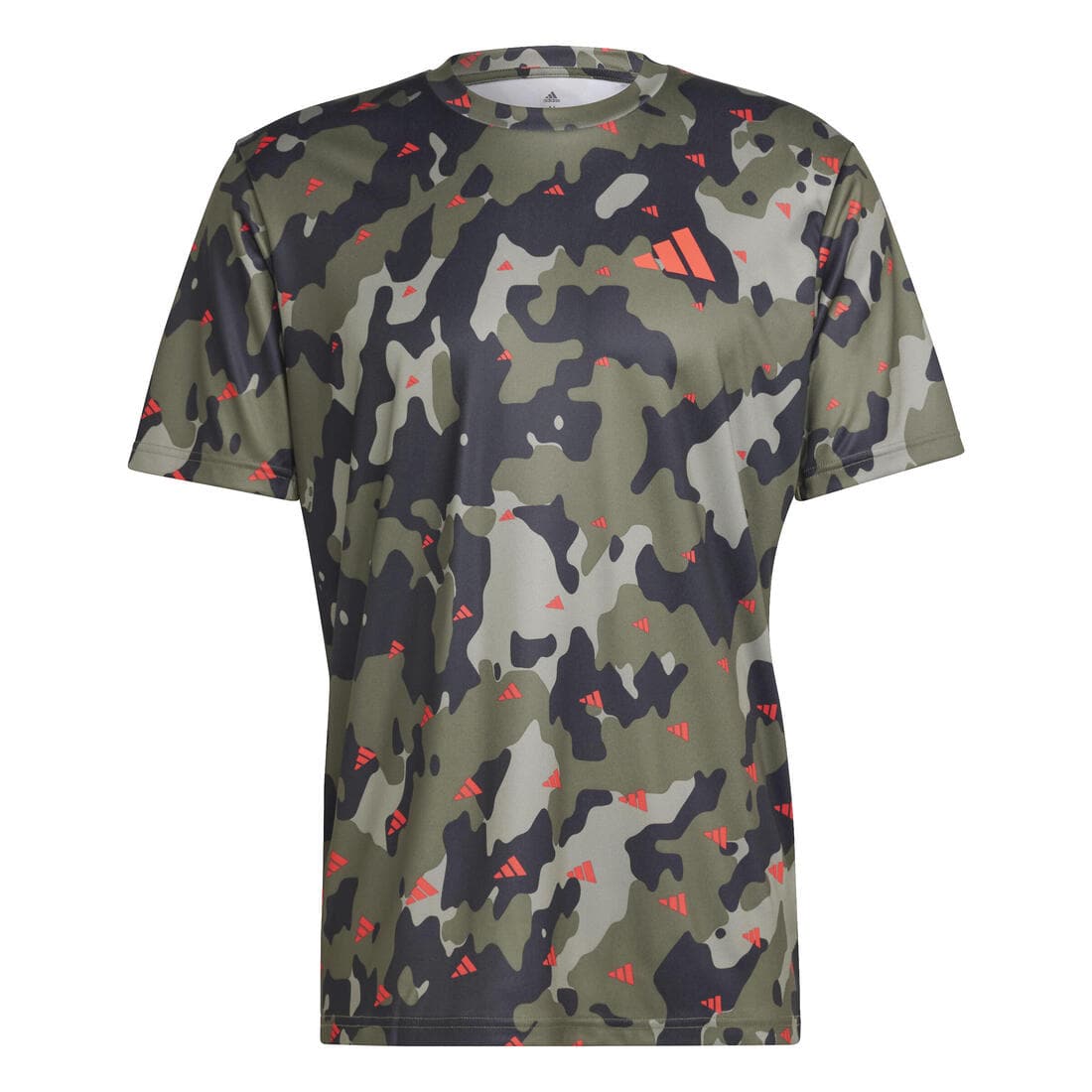 T-SHIRT CAMO DE FITNESS CARDIO ADIDAS HOMME