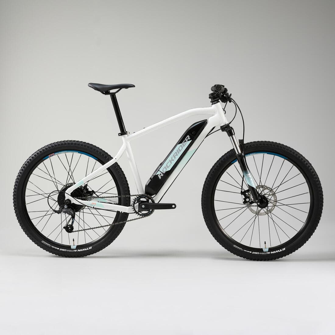 Vélo VTT électrique semi-rigide 27'5", E-ST100 BLANC