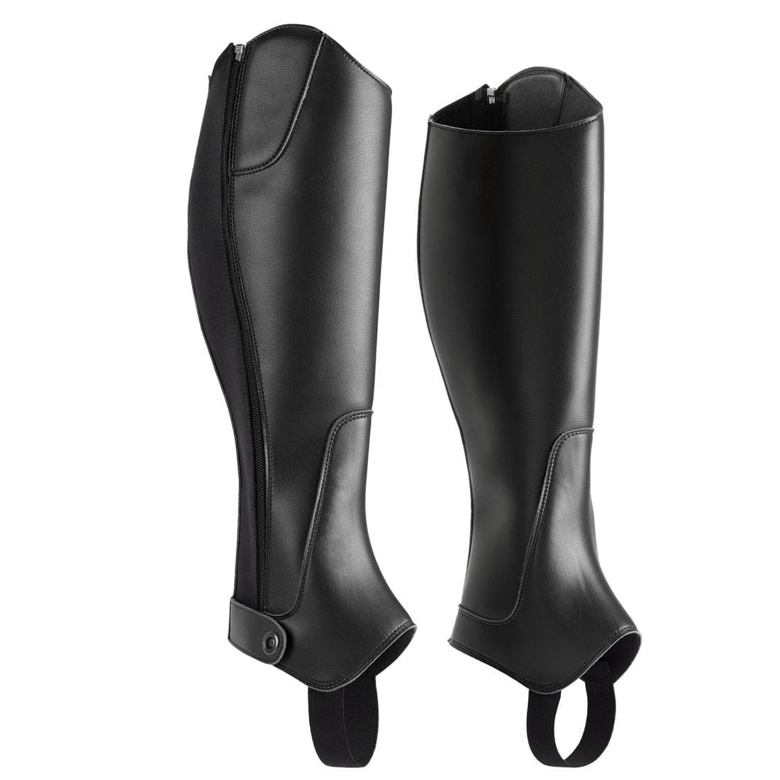 Mini-chaps équitation synthétique Adulte - 500 noires