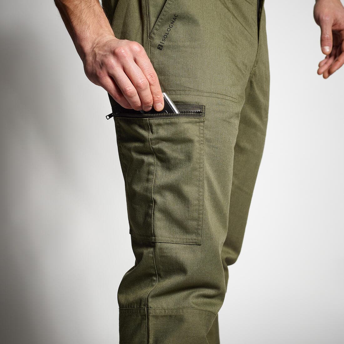 PANTALON RESISTANT STEPPE 100 VERT