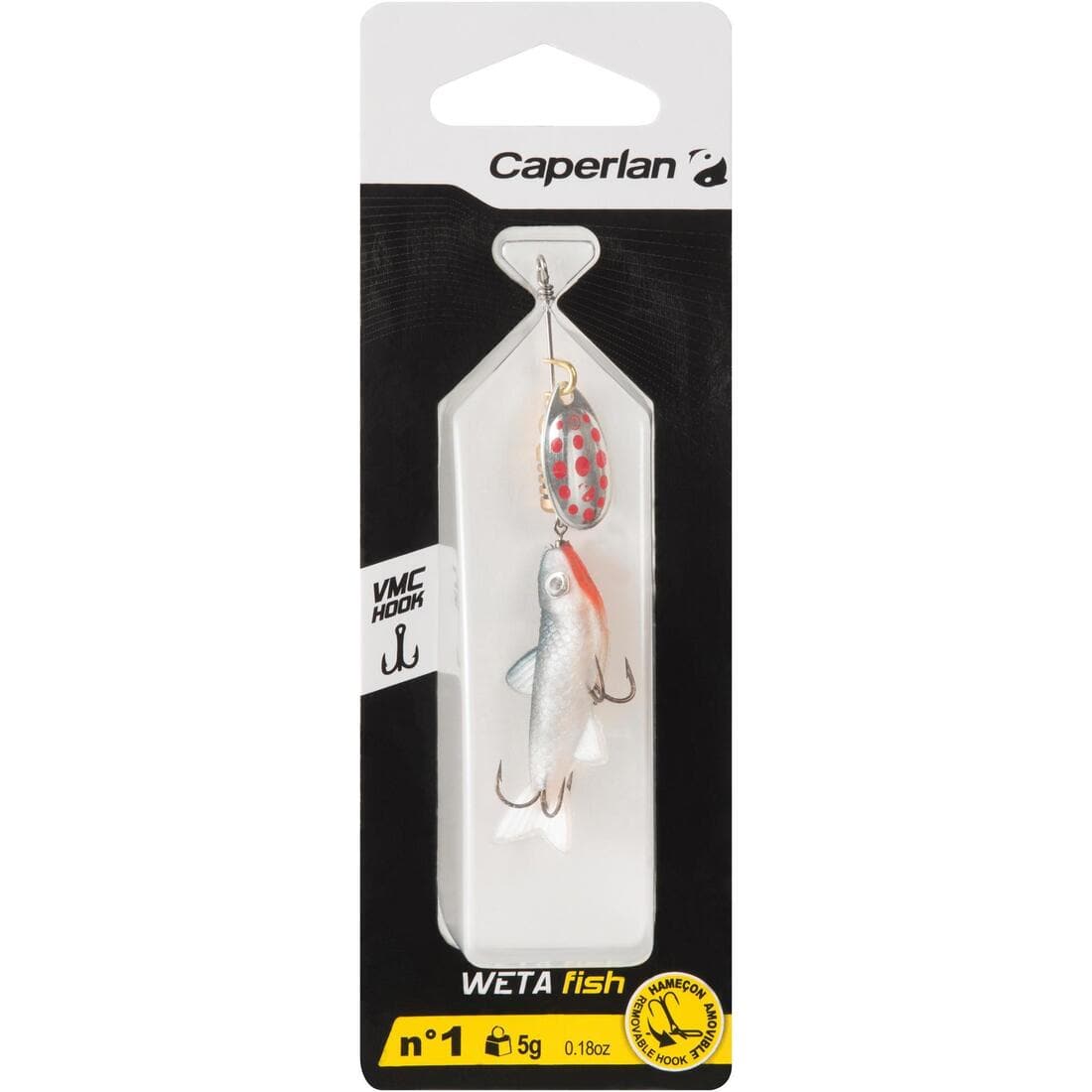 CUILLER TOURNANTE VAIRONNÉE PÊCHE DES CARNASSIERS WETA FISH #1 NATUREL