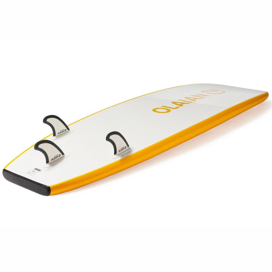 SURF MOUSSE 100  6'8"  livrée avec un leash et 3 ailerons .