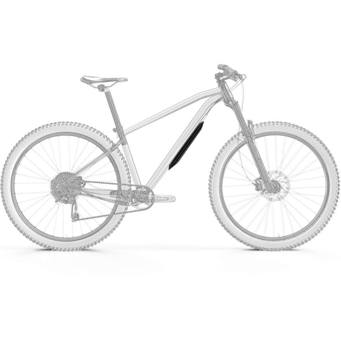 GARDE BOUE VÉLO VTT PROTECTION DE CADRE NOIR 26" - 27,5" - 29"