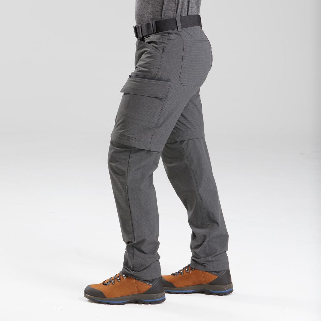 Pantalon modulable 2 en 1 de trek voyage - TRAVEL 900 MODUL gris Homme