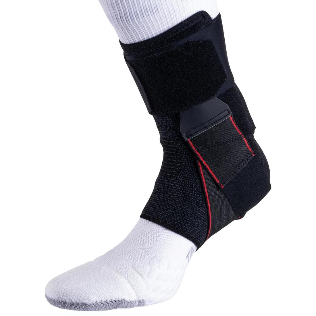 Chevillère de maintien ligamentaire gauche/droite homme/femme STRONG 500 noire