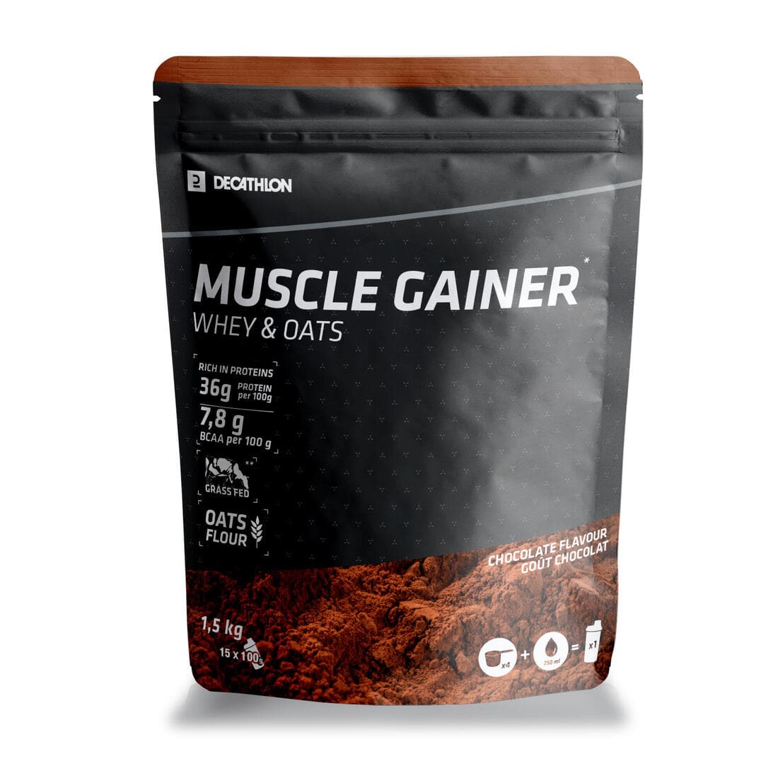 Muscle gainer chocolat whey & avoine 1.5kg