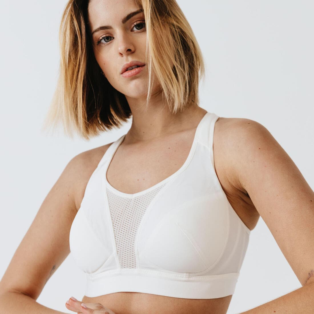 Brassière bretelles croisables maintien fort femme