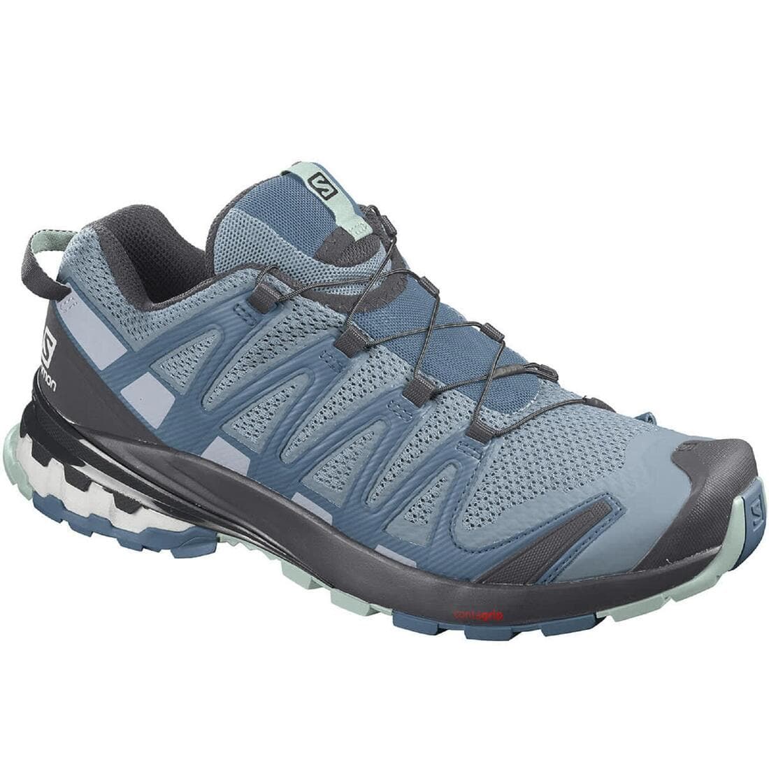 CHAUSSURE DE RANDONNEE MONTAGNE FEMME SALOMON XA PRO 3D V8 ASHLEY BLUE/EBONY/O